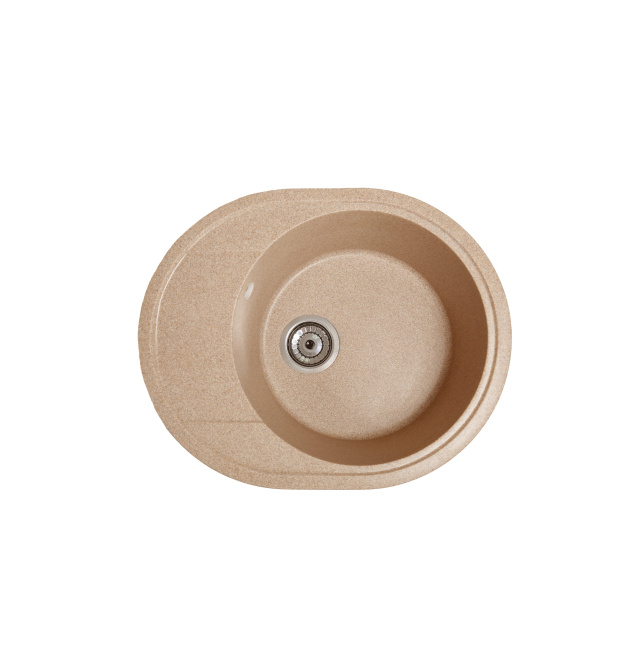 Гранитная кухонная мойка SOLID Комфи (песок) 580х470