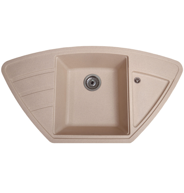 Гранитная кухонная мойка SOLID Крафт (песок) 980х510